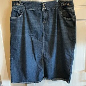 Denim short skirt